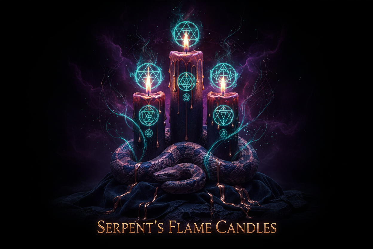 Serpent's Flame Candles