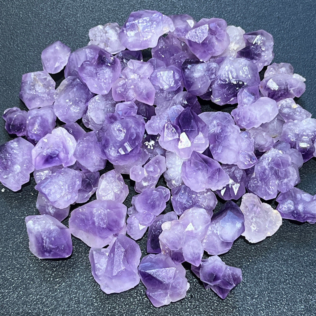 Amethyst Mini Crystal Clusters (3 Pcs) Raw Gemstones