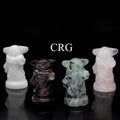 Assorted Gemstone Baby Yoda 1.5 Inches (4 Pieces)