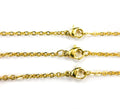 Stainless Steel Necklace Chains Gold  - 316 Grade Link Chain - Lobster Claw Clasp