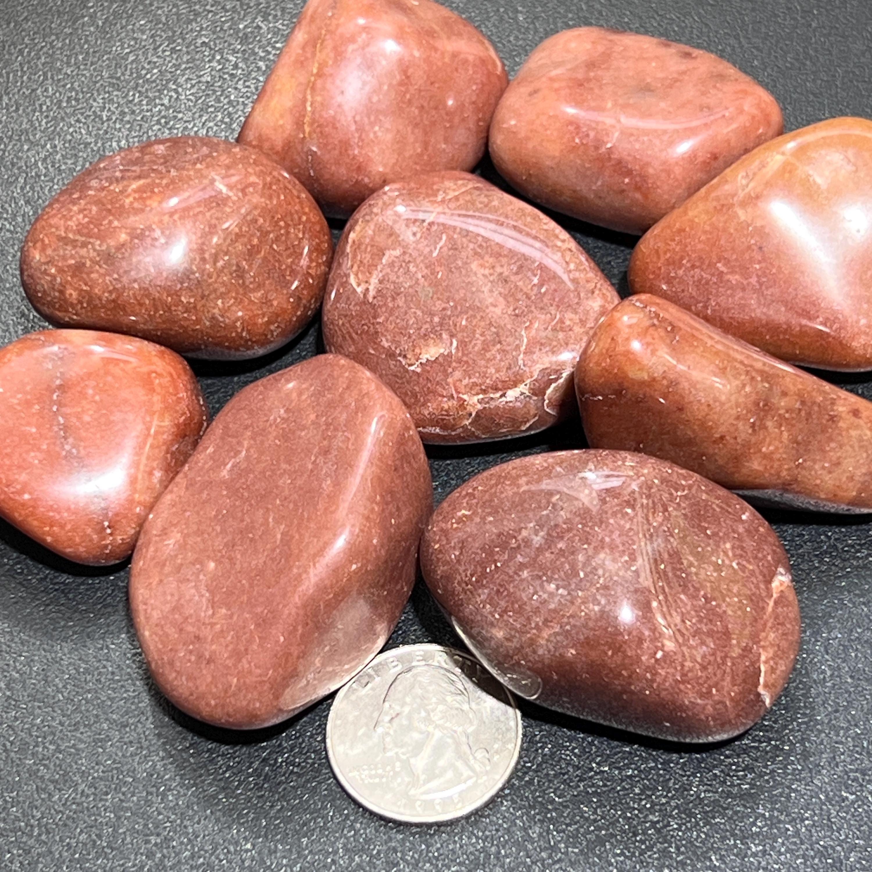 Large Red Brown Jasper Tumbled Stones (By The Piece Or Pound)