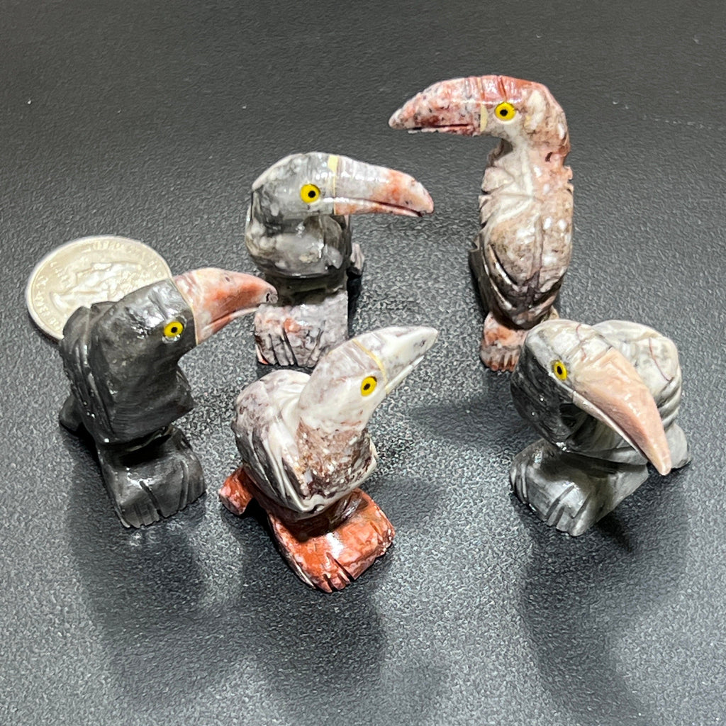 Small Soapstone Animals Carvings (Packs of 10) Wholesale Miniatures