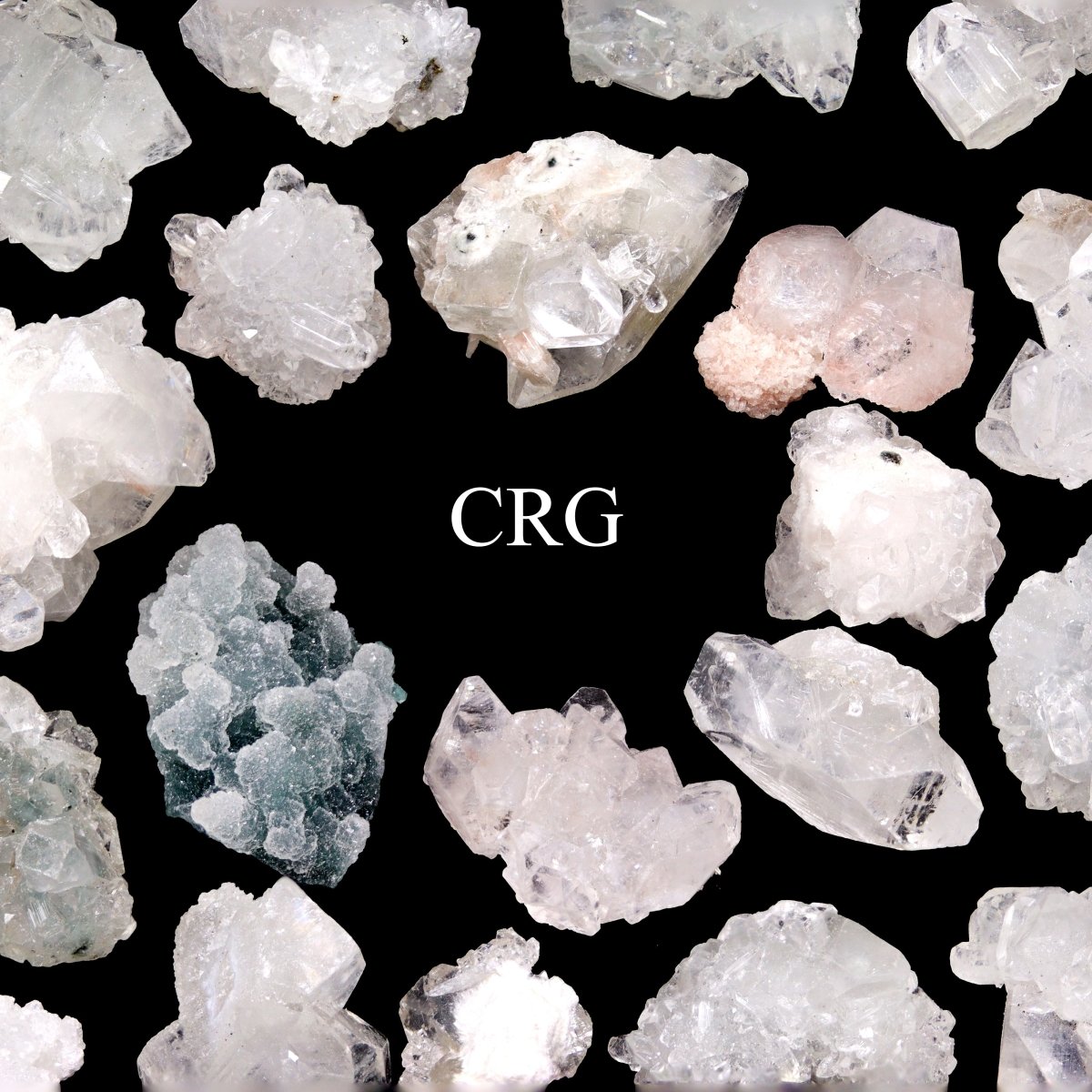 Apophyllite Clusters / 1-2.5" AVG - 25 Pieces