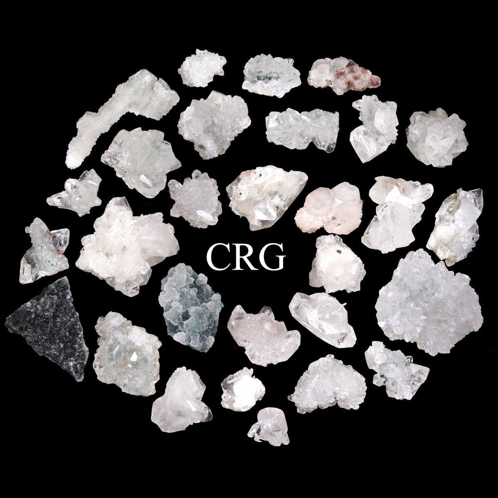 Apophyllite Clusters / 1-2.5" AVG - 25 Pieces