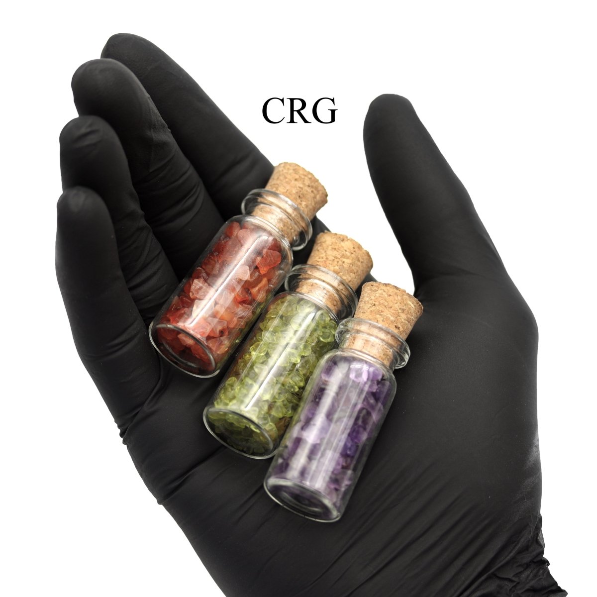 Chakra Gemstone Bottle Set / 1.5" - SET OF 8