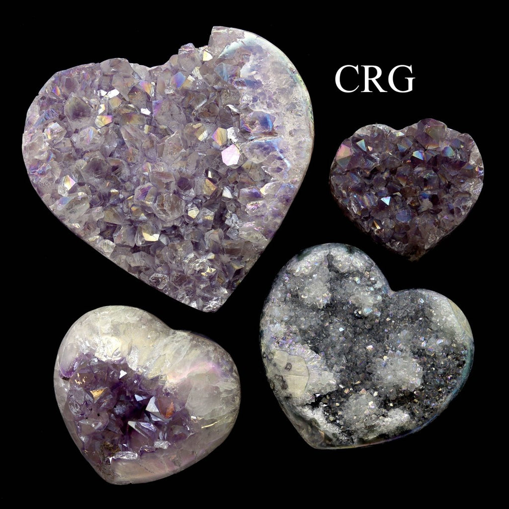 Angel Aura Amethyst Hearts / 150-500g AVG - 1 KILO LOT
