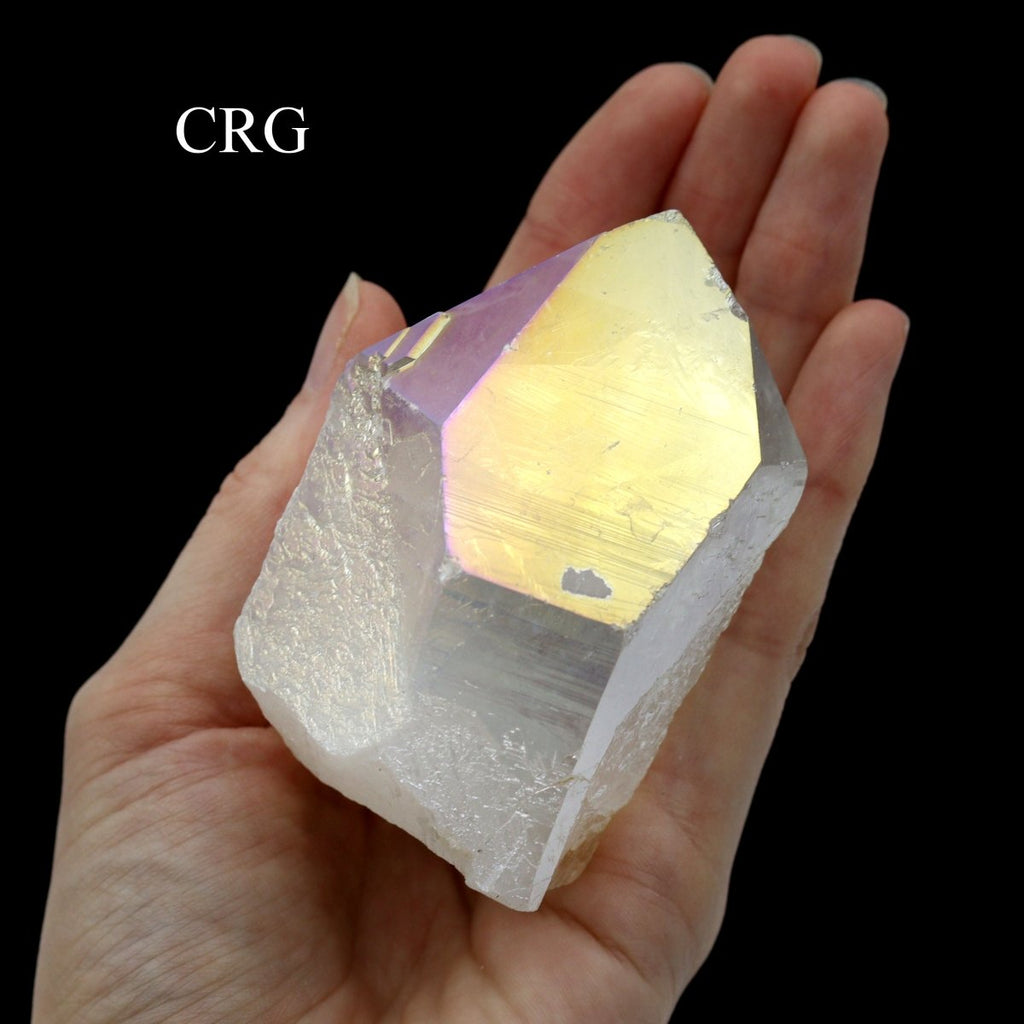 Angel Aura Crystal Quartz Points with Cut Bases / 2-4" AVG - 1 KILO LOT