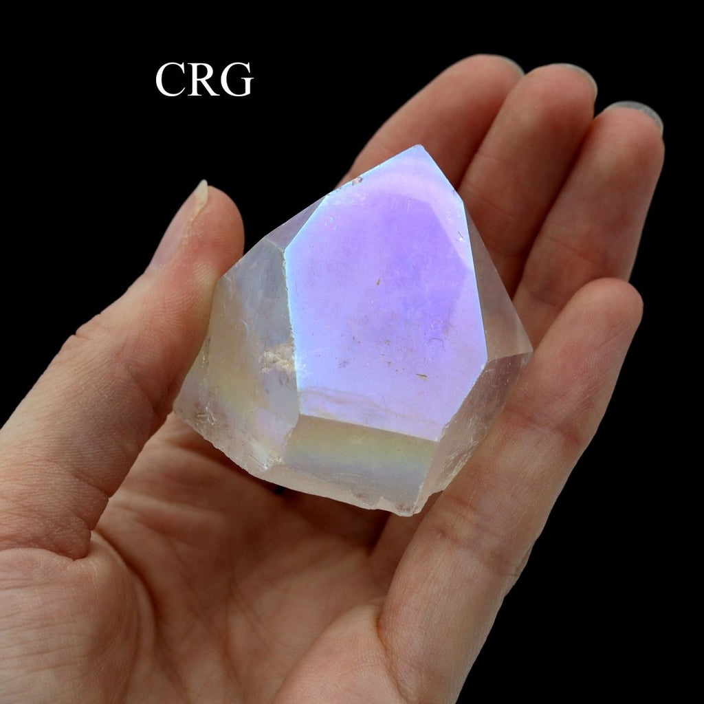 Angel Aura Crystal Quartz Points with Cut Bases / 2-4" AVG - 1 KILO LOT