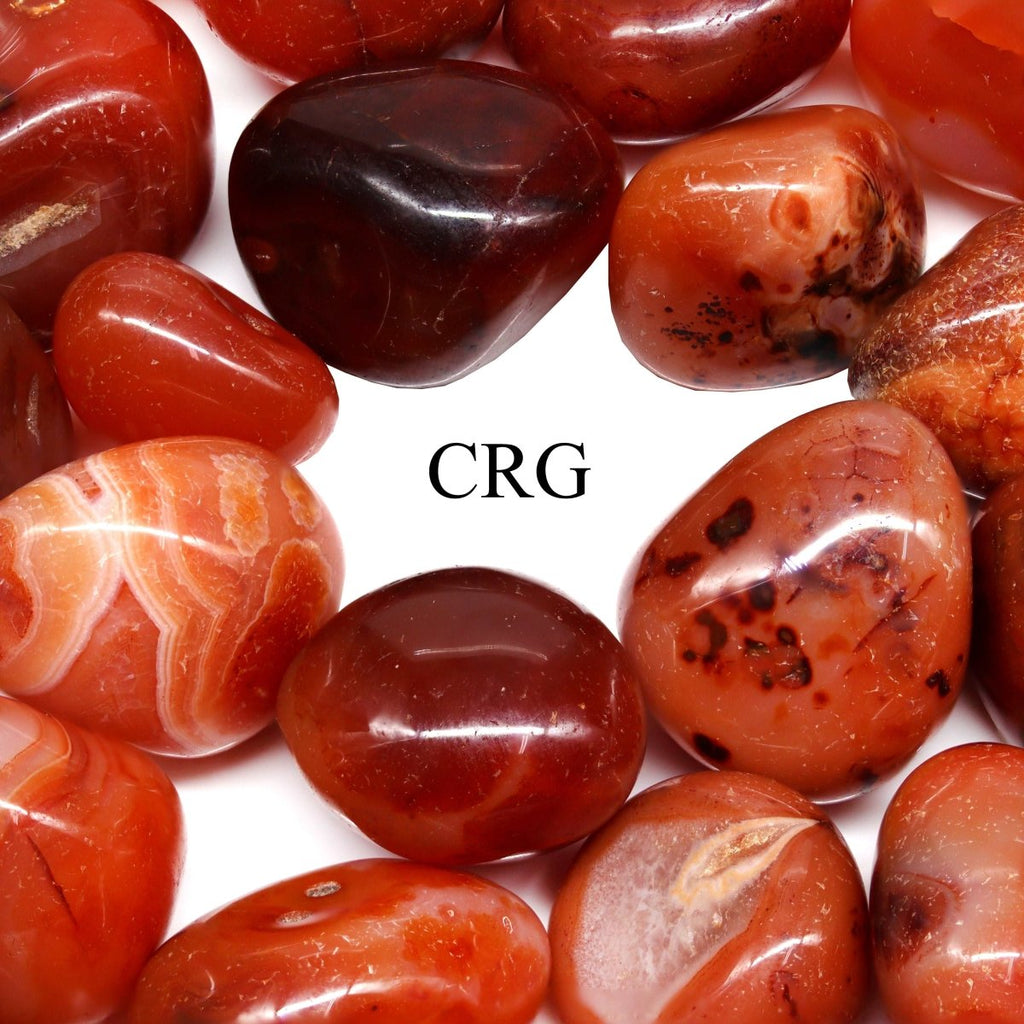 Carnelian SUPER Tumbled from India - 10-30 mm - 1 KILO LOT