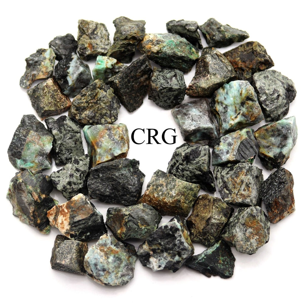 Rough Mixed Chrysocolla and Kambaba Jasper / 25-40mm AVG - 1 KILO LOT