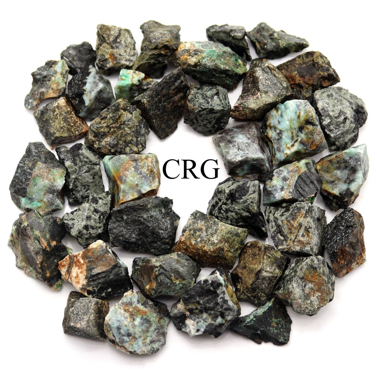 Rough Mixed Chrysocolla and Kambaba Jasper / 25-40mm AVG - 1 KILO LOT