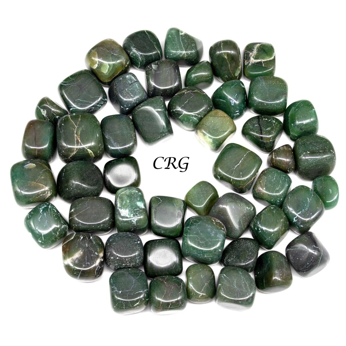 Tumbled High Quality Green Jadeite / 1-2" AVG - 1 KILO LOT
