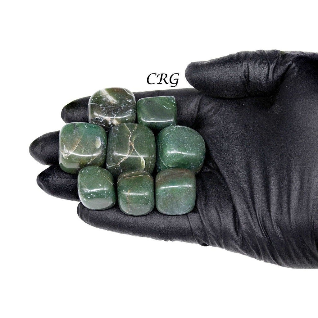 Tumbled High Quality Green Jadeite / 1-2" AVG - 1 KILO LOT