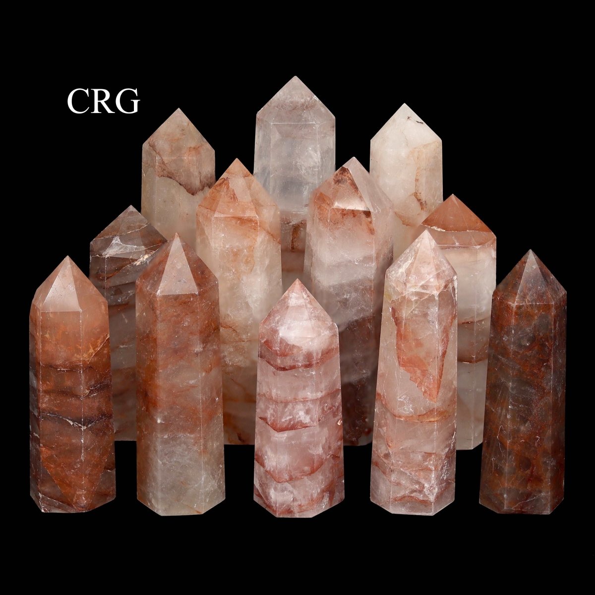 Hematoid Quartz Towers / 4-12cm AVG - 1 KILO LOT