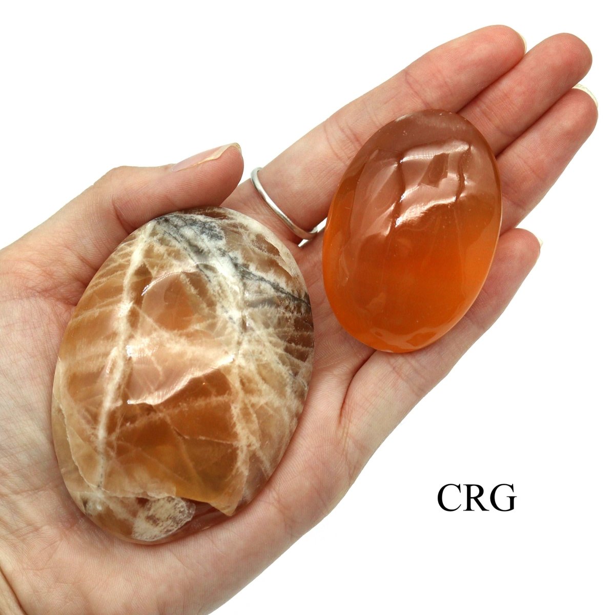 Honey Calcite Palm Stones / 40-90mm AVG - 1 KILO LOT