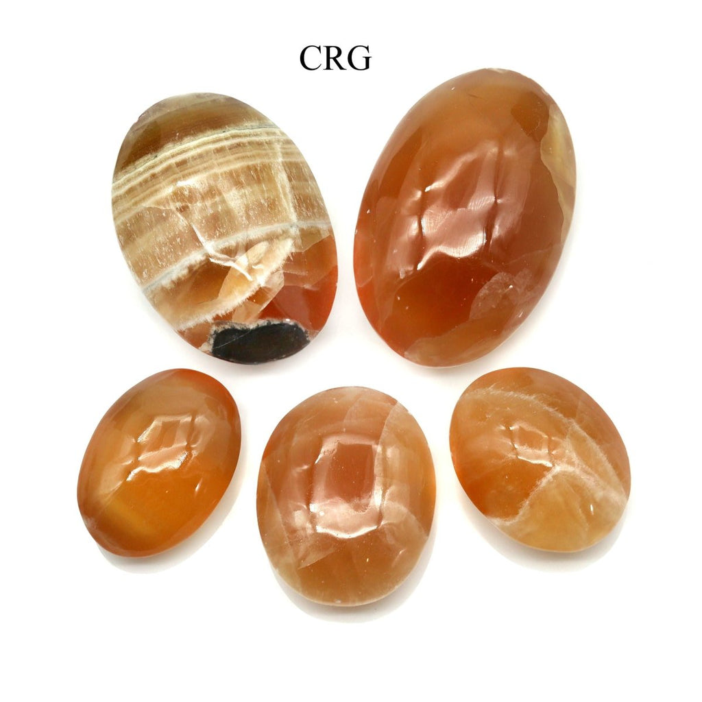 Honey Calcite Palm Stones / 40-90mm AVG - 1 KILO LOT