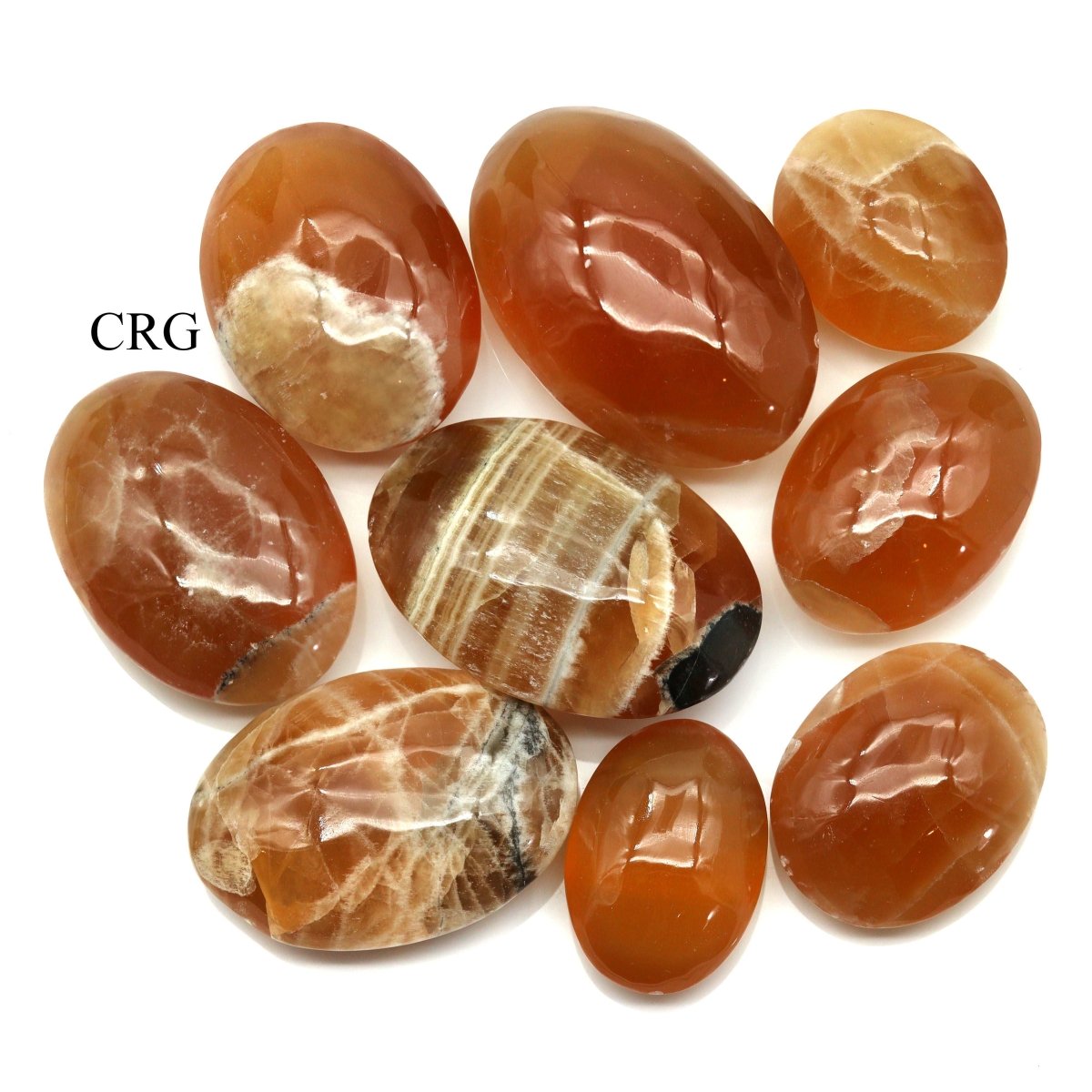Honey Calcite Palm Stones / 40-90mm AVG - 1 KILO LOT