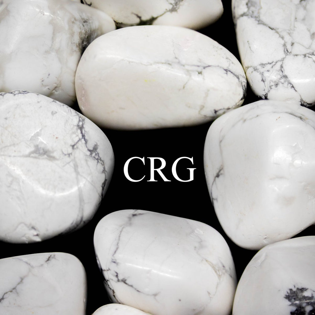 Tumbled White Howlite / 20-50mm AVG - 1 KILO LOT