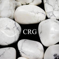 Tumbled White Howlite / 20-50mm AVG - 1 KILO LOT