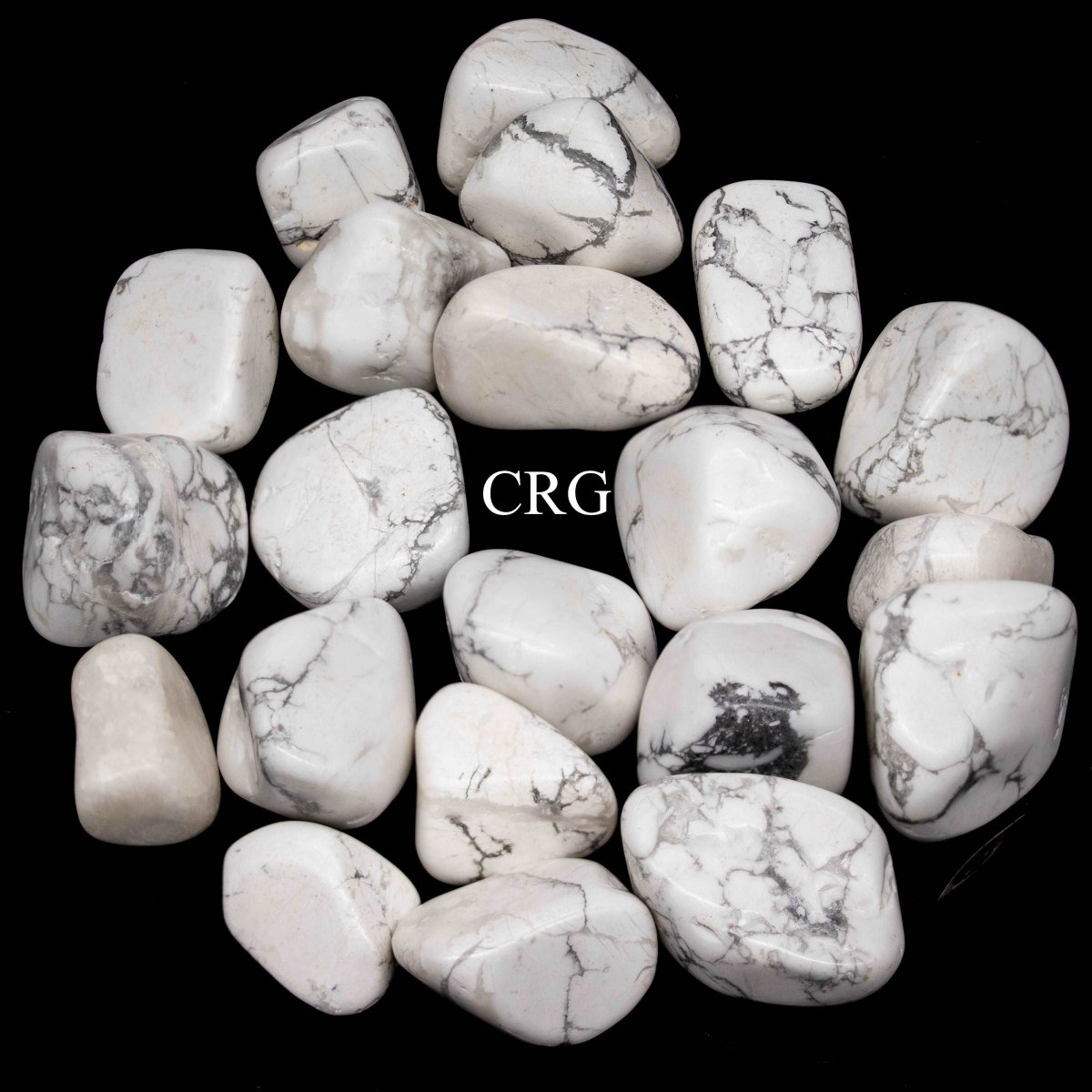 1LB. Howlite Tumbled Stones