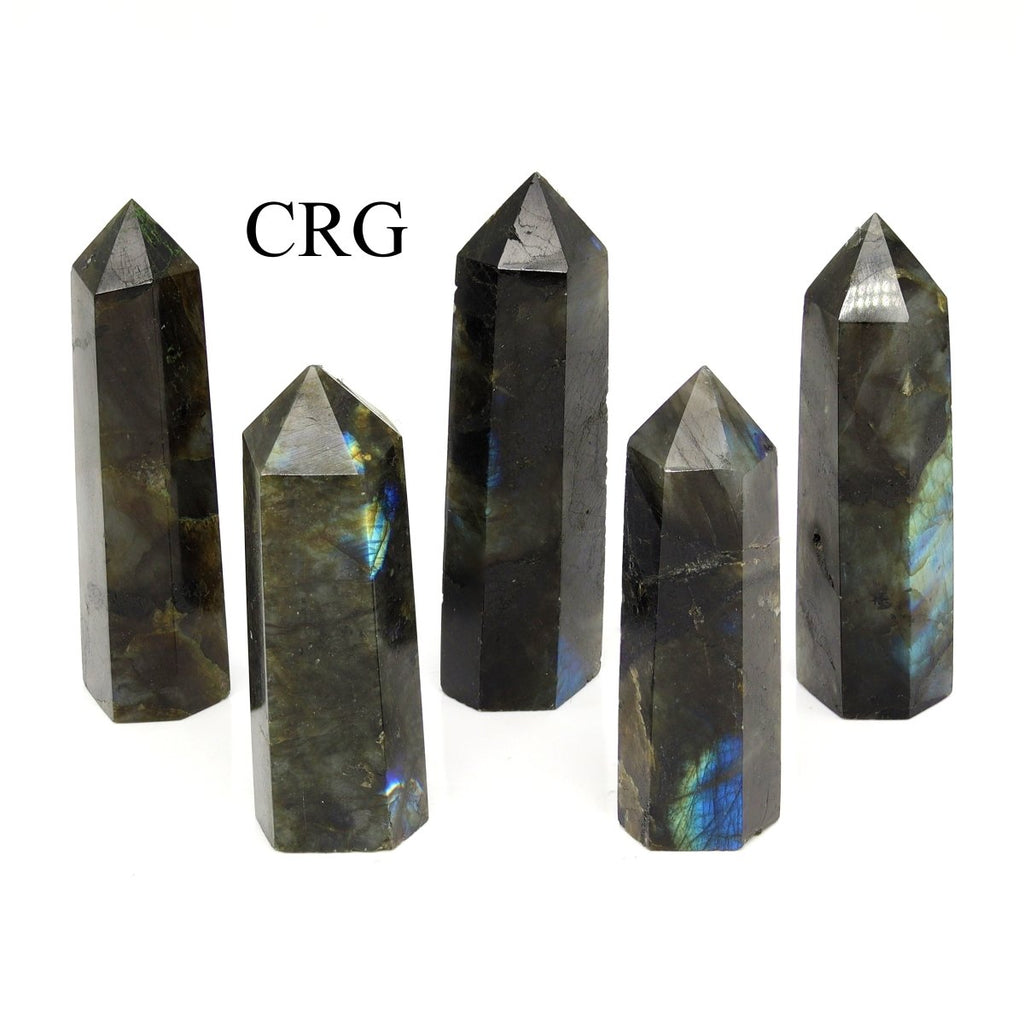 Labradorite Obelisks / 4-12cm AVG - 1 KILO LOT