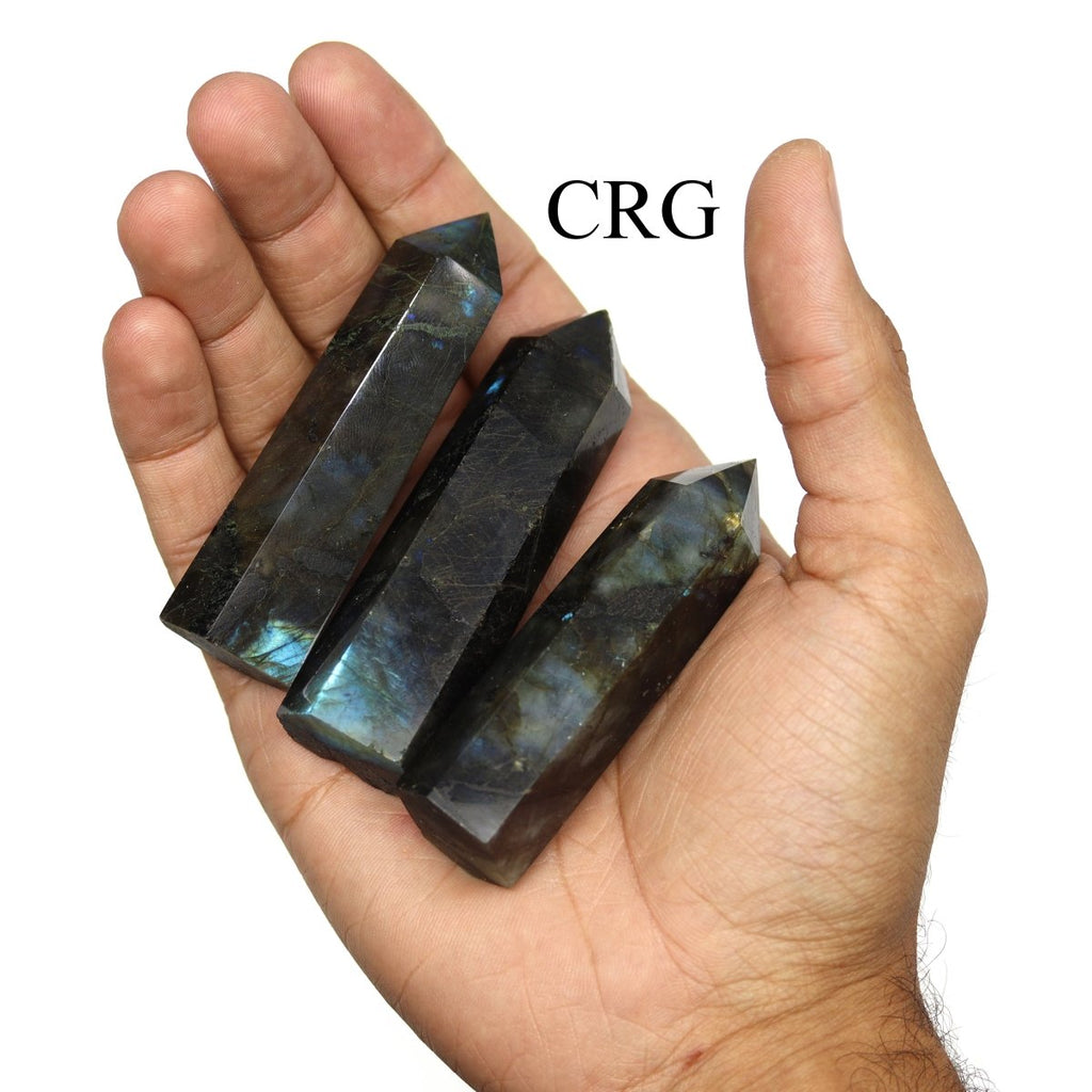 Labradorite Obelisks / 4-12cm AVG - 1 KILO LOT