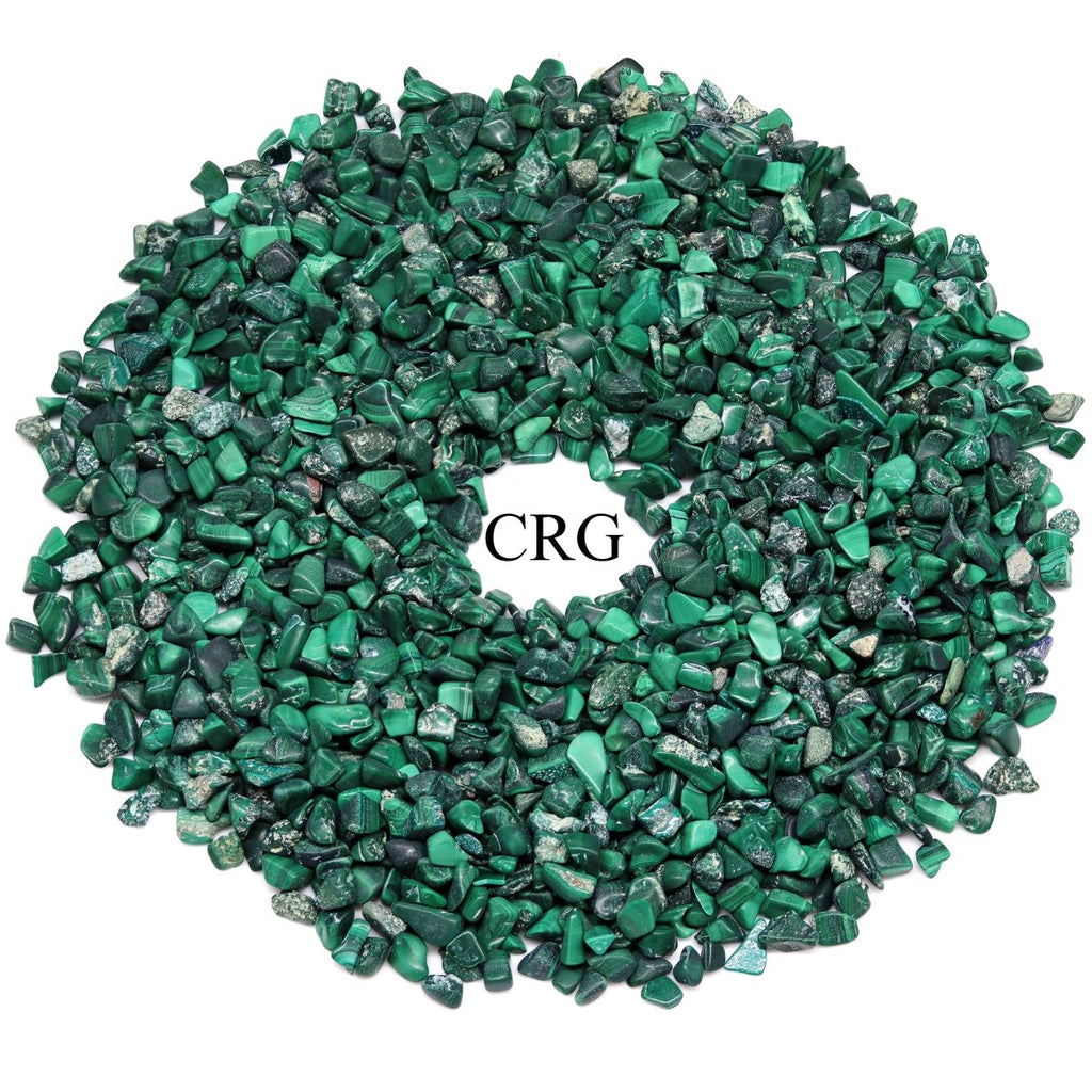 Tumbled Malachite Confetti Chips / 4-7mm AVG - 1 KILO
