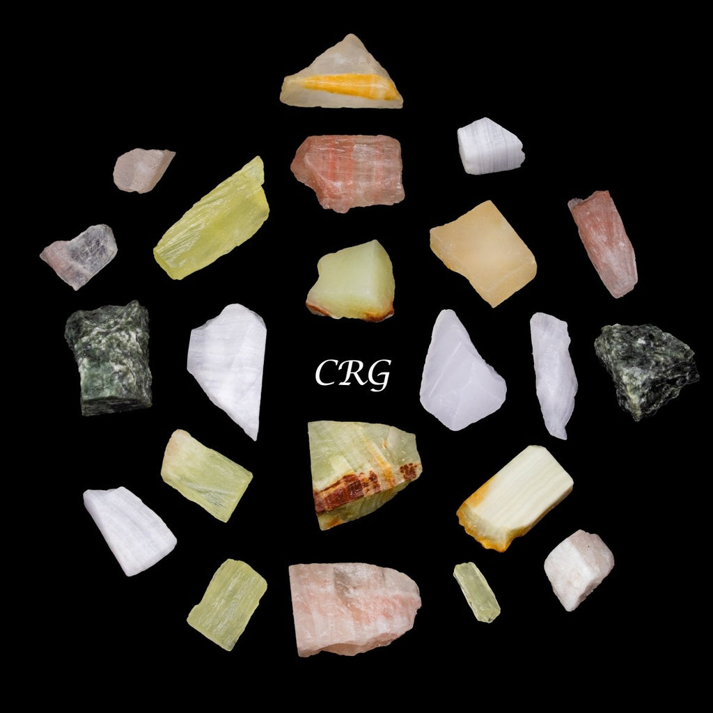 Mixed Rough Calcite Chips - 1-19 mm - 1 kg.