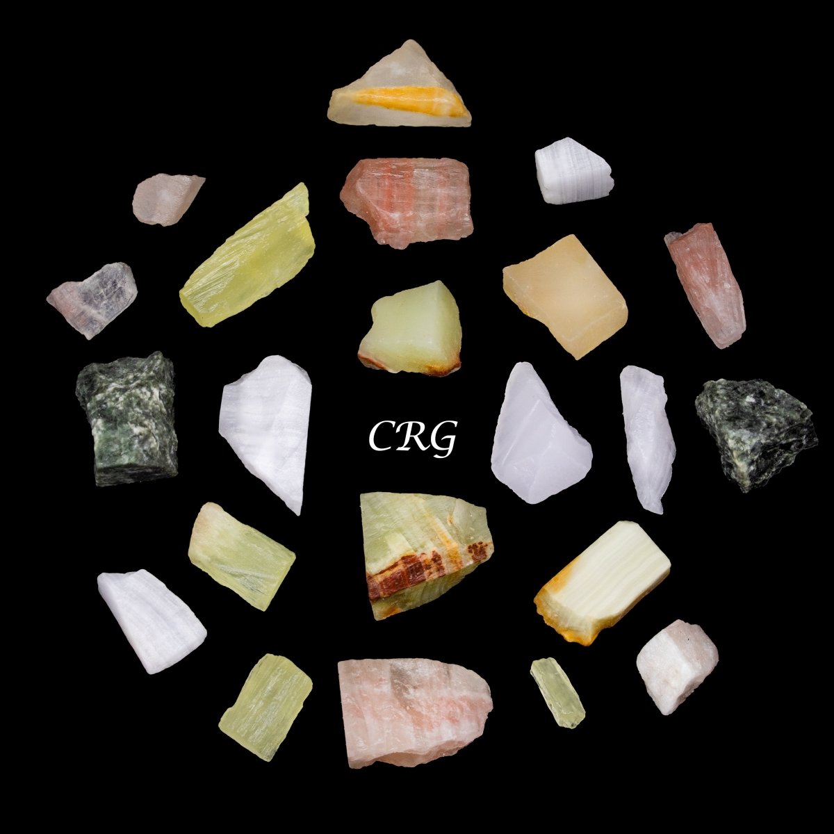 Mixed Rough Calcite Chips - 1-19 mm - 1 kg.
