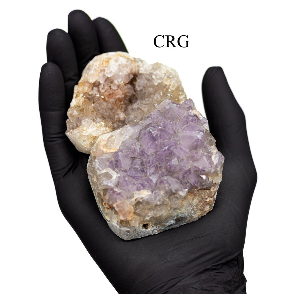 Mixed Amethyst and Agate Druzy Clusters / 3-5" AVG - 1 KILO LOT