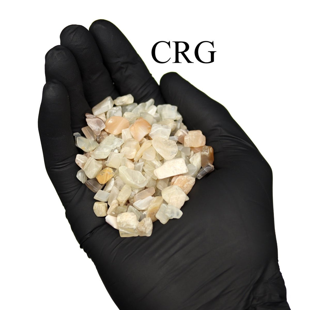 Tumbled Mixed Moonstone Confetti Chips / 4-7mm AVG - 1 KILO LOT