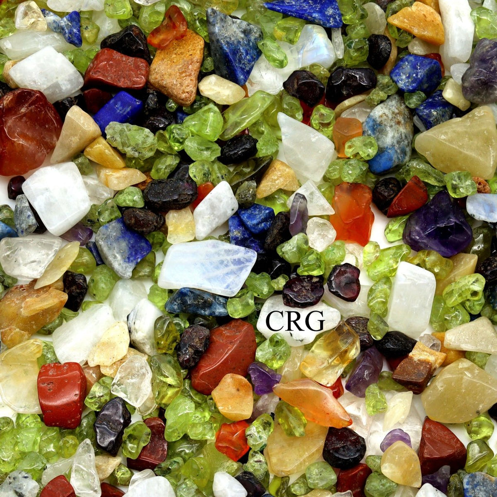 Tumbled Mixed Gemstone Chips / 4-7mm AVG - 1 KILO LOT
