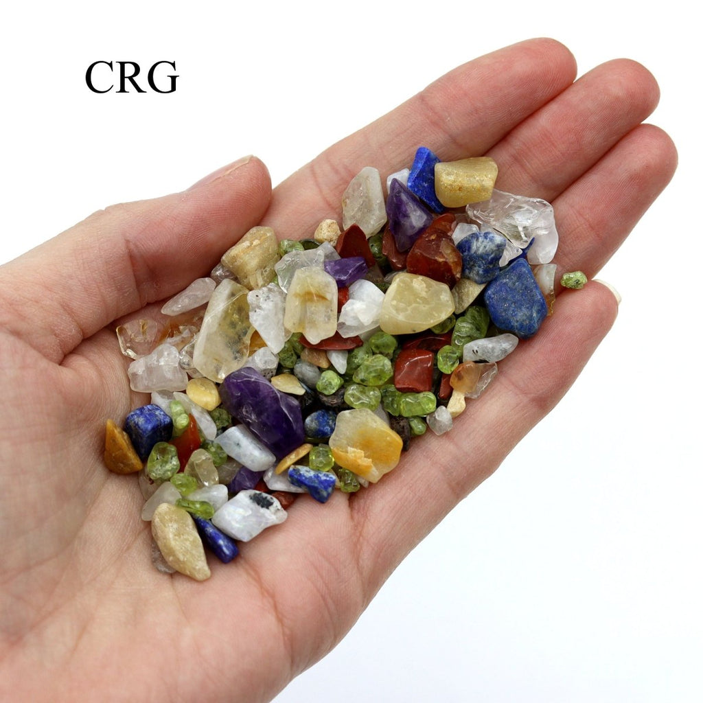 Tumbled Mixed Gemstone Chips / 4-7mm AVG - 1 KILO LOT