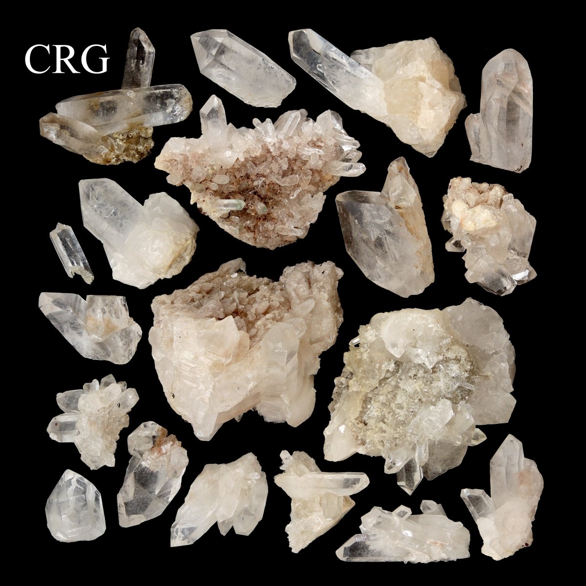 Himalayan Crystal Quartz Clusters / 1-4" AVG - 1 KILO LOT