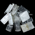 Mixed Selenite Sticklettes and Rough Chunks 2.75 to 3 Inches (1 Kilo)