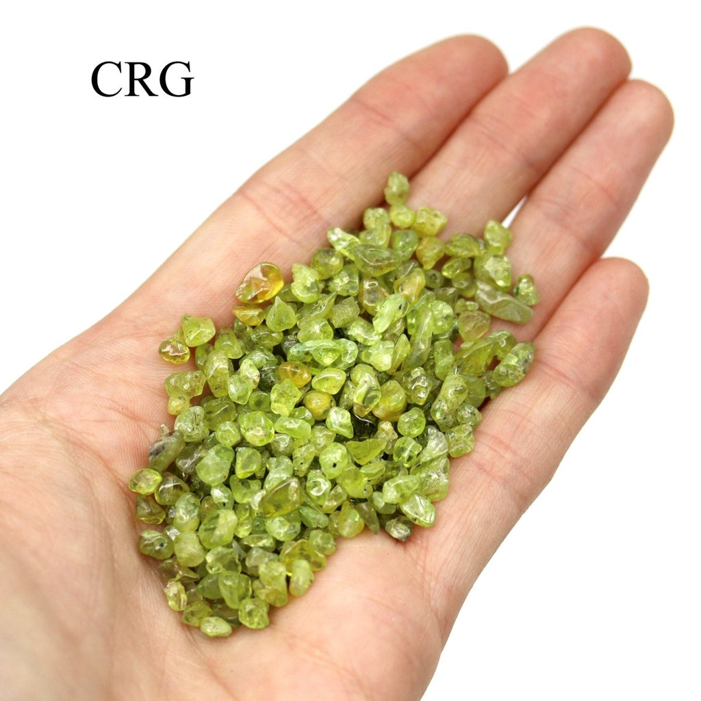 Tumbled Peridot Confetti Chips / 4-7mm AVG - 1 KILO LOT