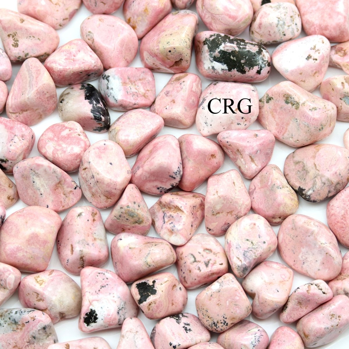 Tumbled Rhodonite / 20-35mm AVG - 1 LB. LOT