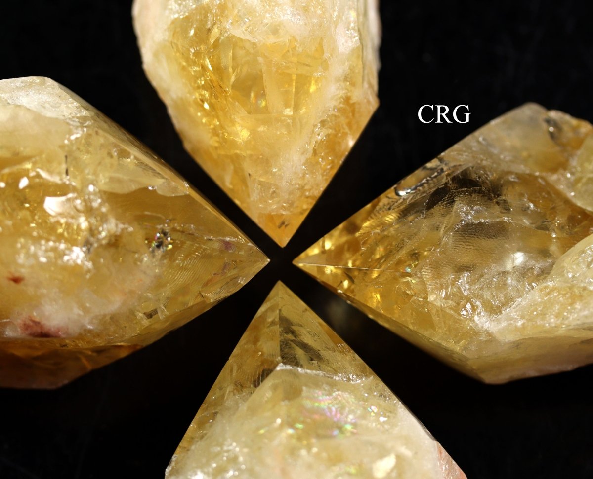 Polished Citrine Cathedral Points / 3-6" AVG - 1 KILO LOT
