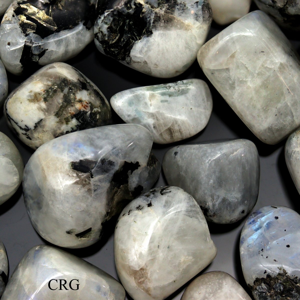 Tumbled Rainbow Moonstone / 20-40mm AVG - 1 KILO LOT