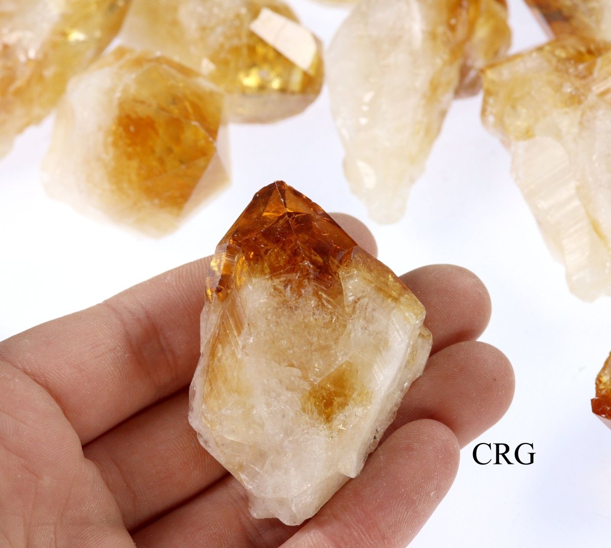 Raw Citrine Points / 2-3.5" AVG - 1 KILO LOT
