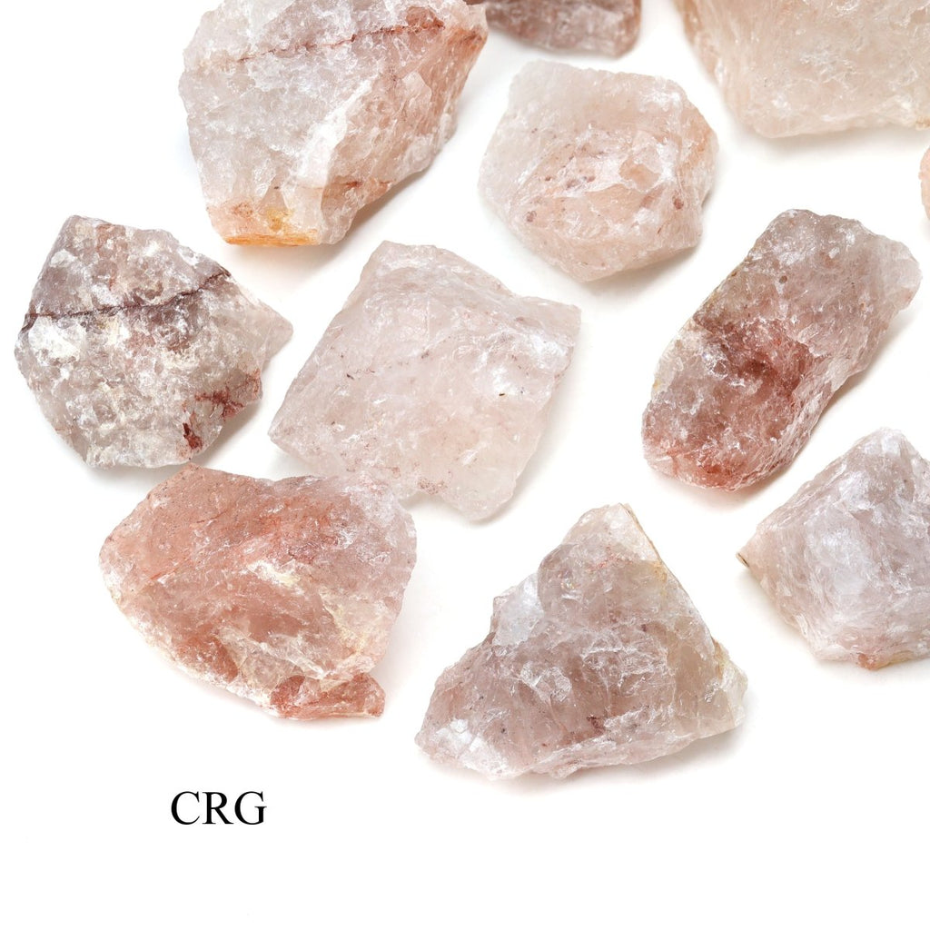 Rough Strawberry Quartz / 1-2" AVG - 1 KILO LOT