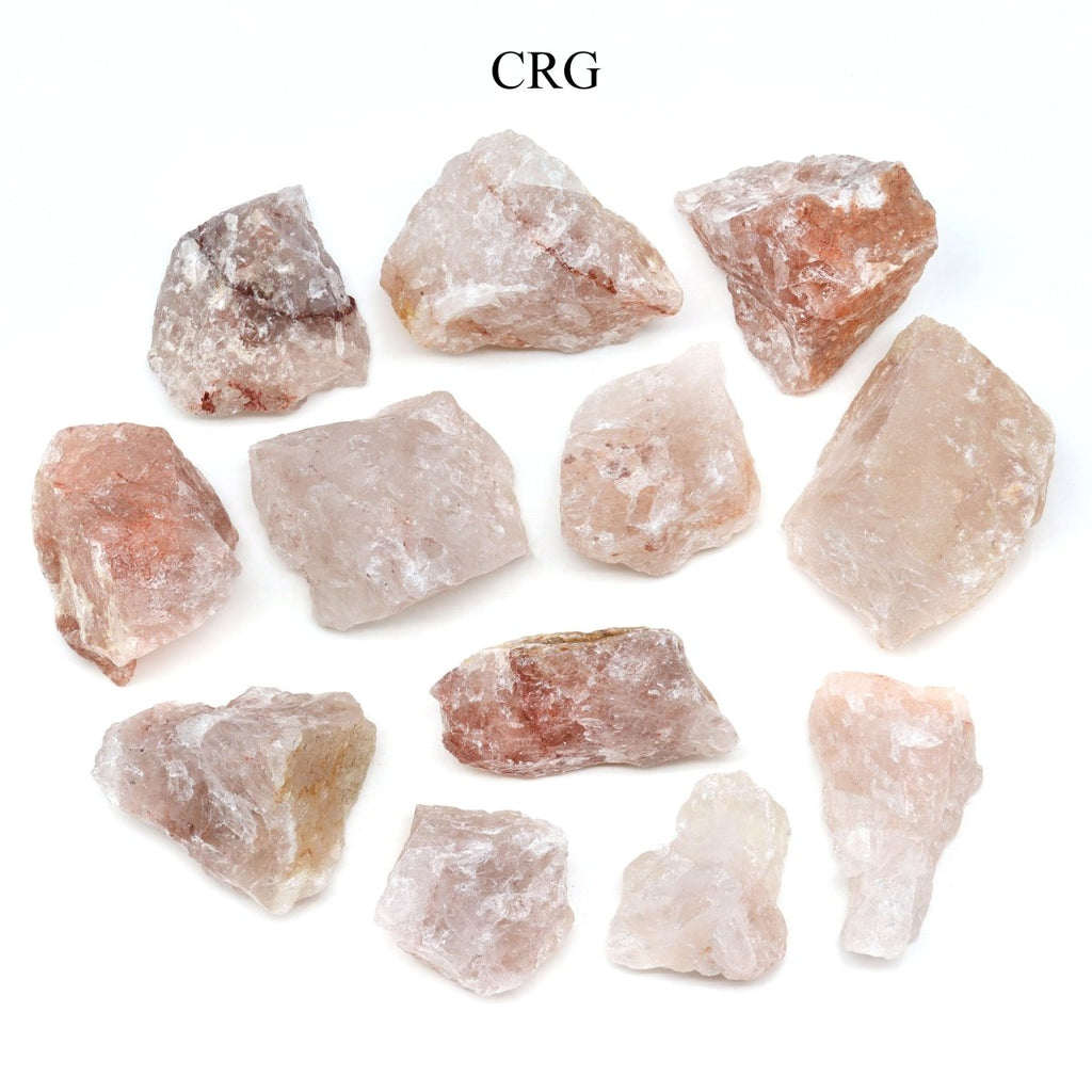 Rough Strawberry Quartz / 1-2" AVG - 1 KILO LOT