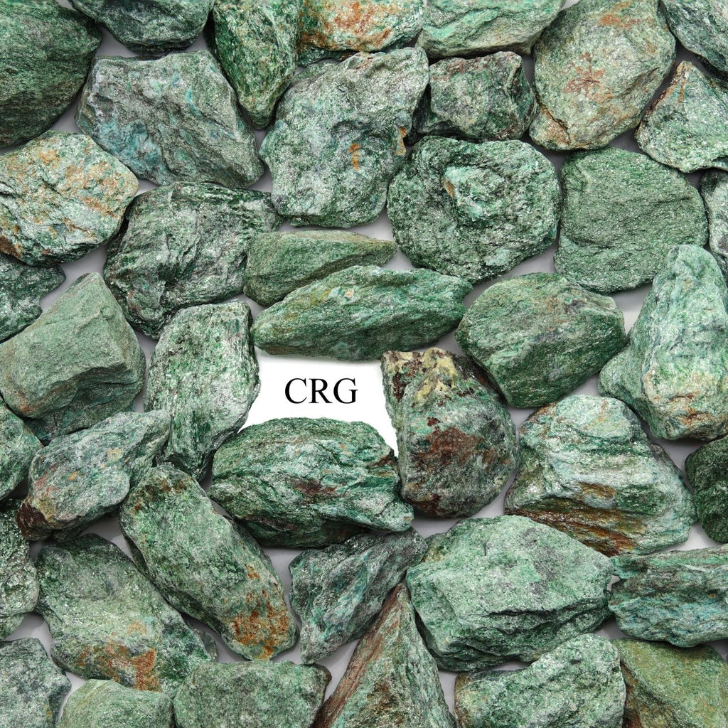 Rough Green Fuchsite / 30-60mm AVG - 1 KILO LOT