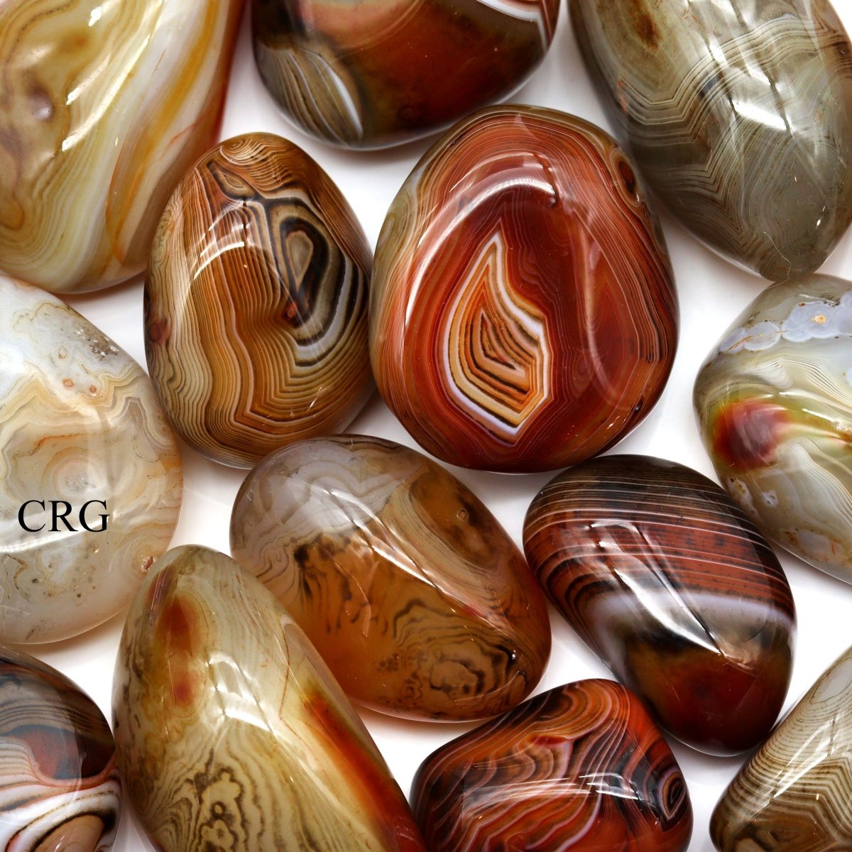 Sardonyx Palm Stones / 2-3.5" AVG - 1 KILO LOT