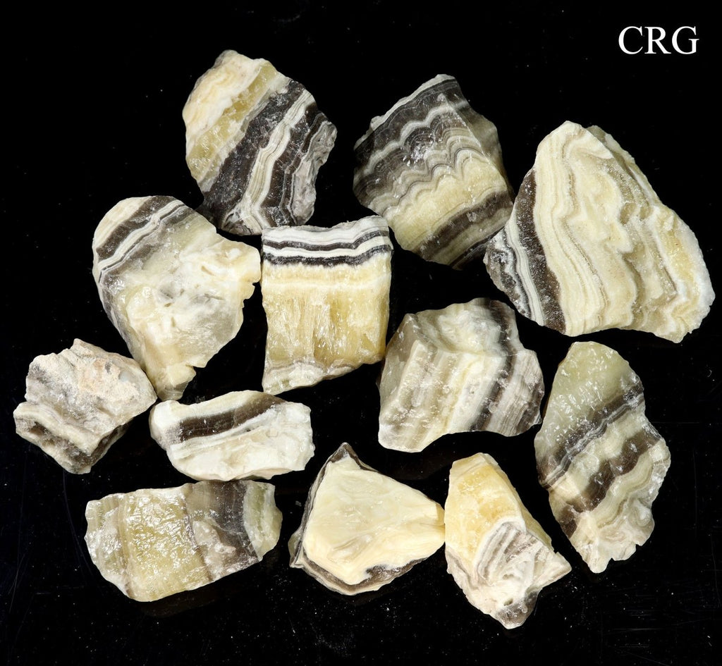 Rough Zebra Calcite / 1-2.5" AVG - 1 KILO LOT