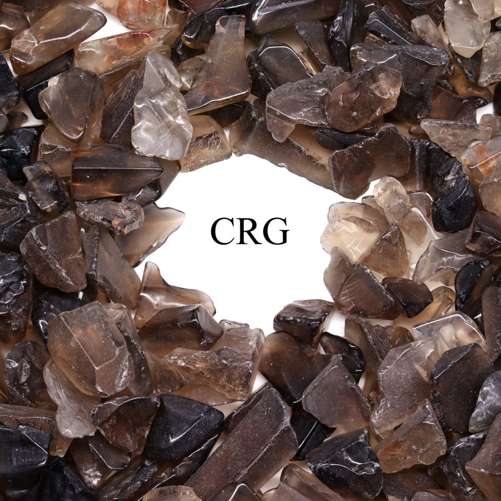 Tumbled Smoky Quartz Confetti Chips / 4-7mm AVG - 1 KILO LOT