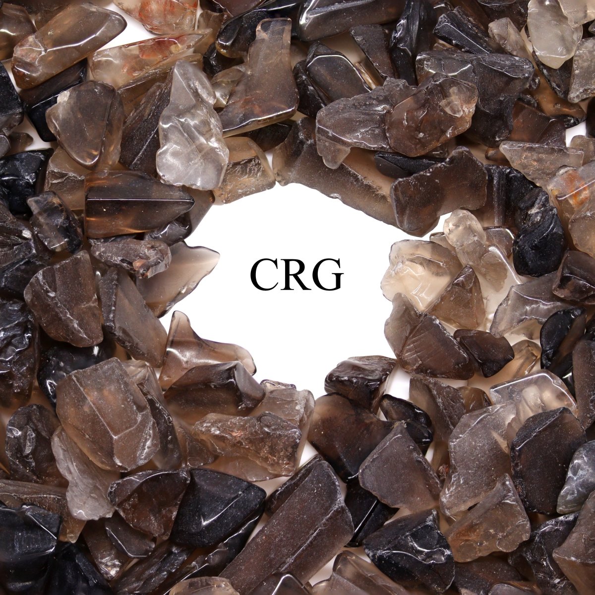 Tumbled Smoky Quartz Confetti Chips / 4-7mm AVG - 1 KILO LOT