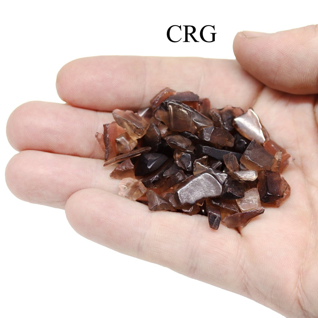 Tumbled Smoky Quartz Confetti Chips / 4-7mm AVG - 1 KILO LOT
