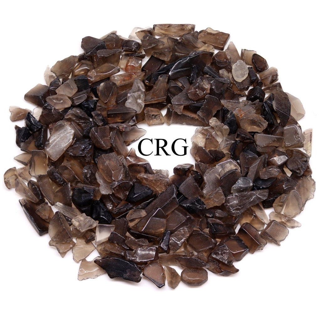 Tumbled Smoky Quartz Confetti Chips / 4-7mm AVG - 1 KILO LOT