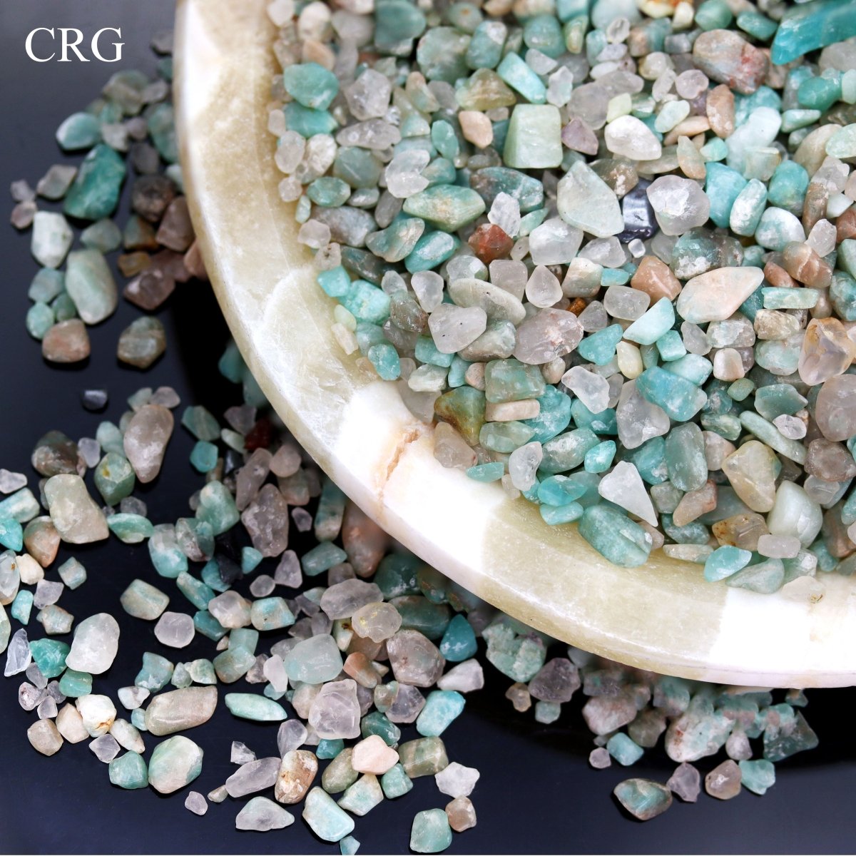 Tumbled Amazonite Confetti Chips / 4-7mm AVG - 1 KILO LOT